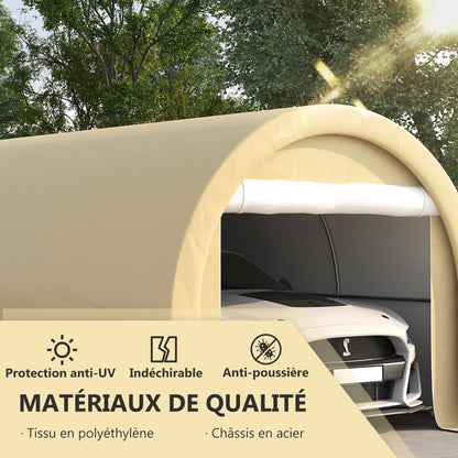 Carport – Garage – Overkapping – Autostalling – Opslagtent – Ruim 5x3 meter – Waterdicht PE 190 g/m² met Verzinkt Stalen Frame