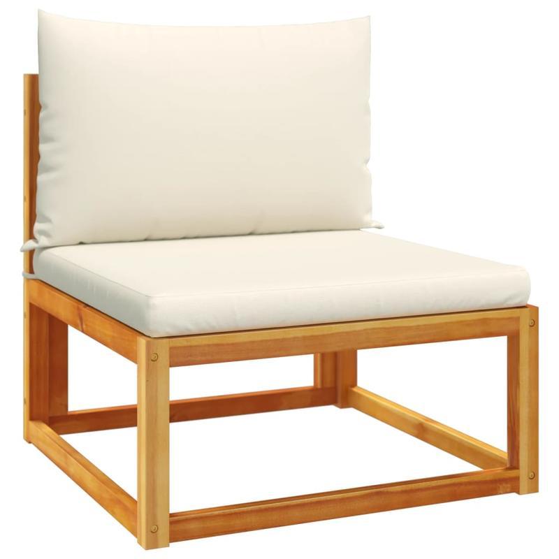 Loungeset – Loungesofa – Loungesuite – Loungebank – Loveseat – Acaciahouten Brun – Weerbestendig & Duurzaam – Comfortabele Kussens Inclusief
