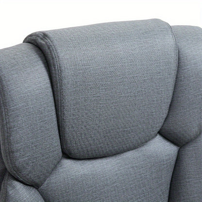 Bureaustoel – Office Chair – Kantoorstoel – Draaistoel – Verstelbare Stoel – Ergonomisch – 150° Kantelbare Rugleuning – Inklapbaar – Grijs – Roestvrijstalen Frame – Max 135 kg