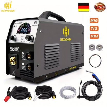 Lasapparaat – Lasmachine – MIG Lasmachine – MMA Lasapparaat – TIG Lasmachine – Multifunctioneel 5-in-1 – 250 Ampère Lasstroom – Metalen Behuizing