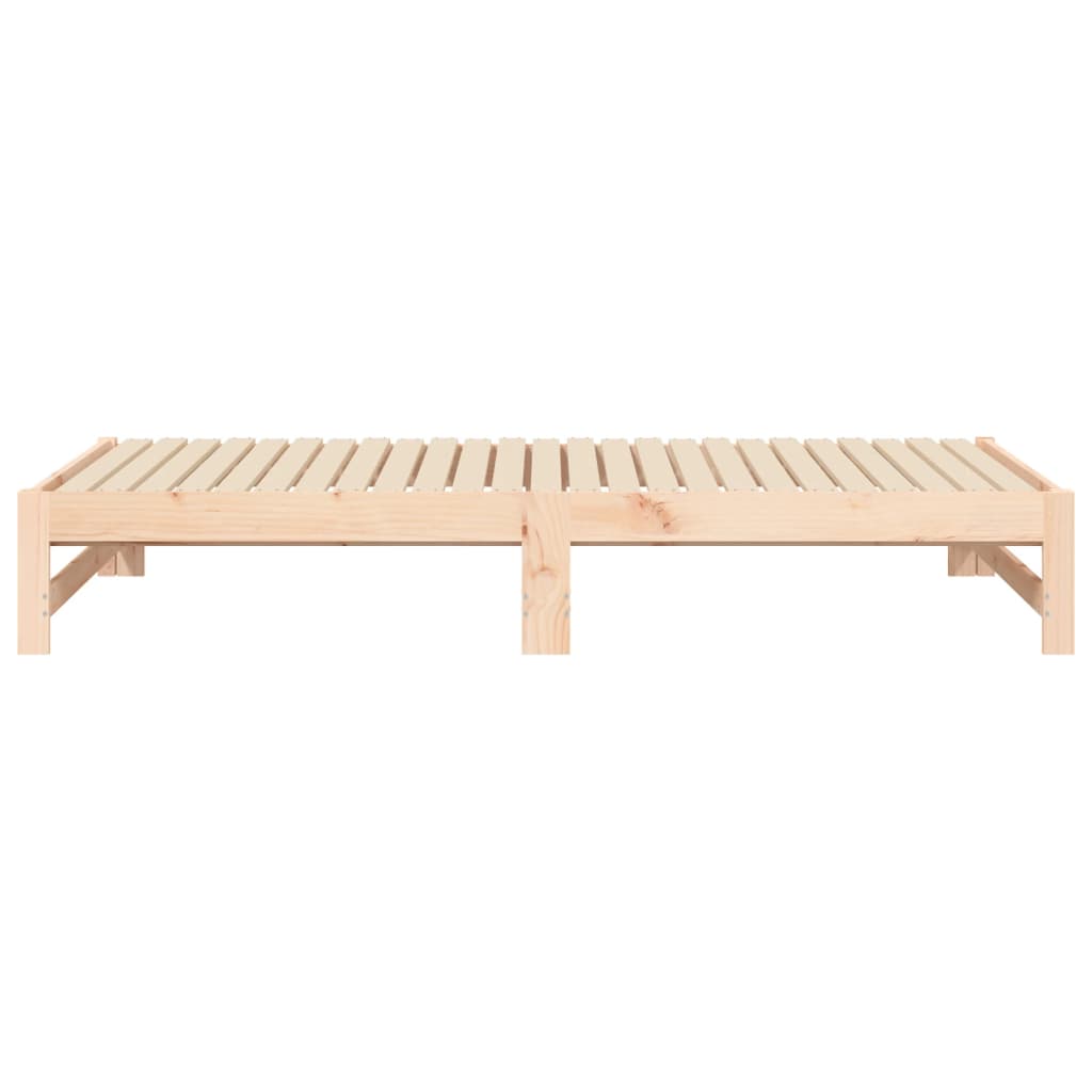 Slaapbank – Slaapstoel – Logeerbed – Bedbank – Zetelbed – Massief Grenenhouten Frame – 205,5x198x30 cm