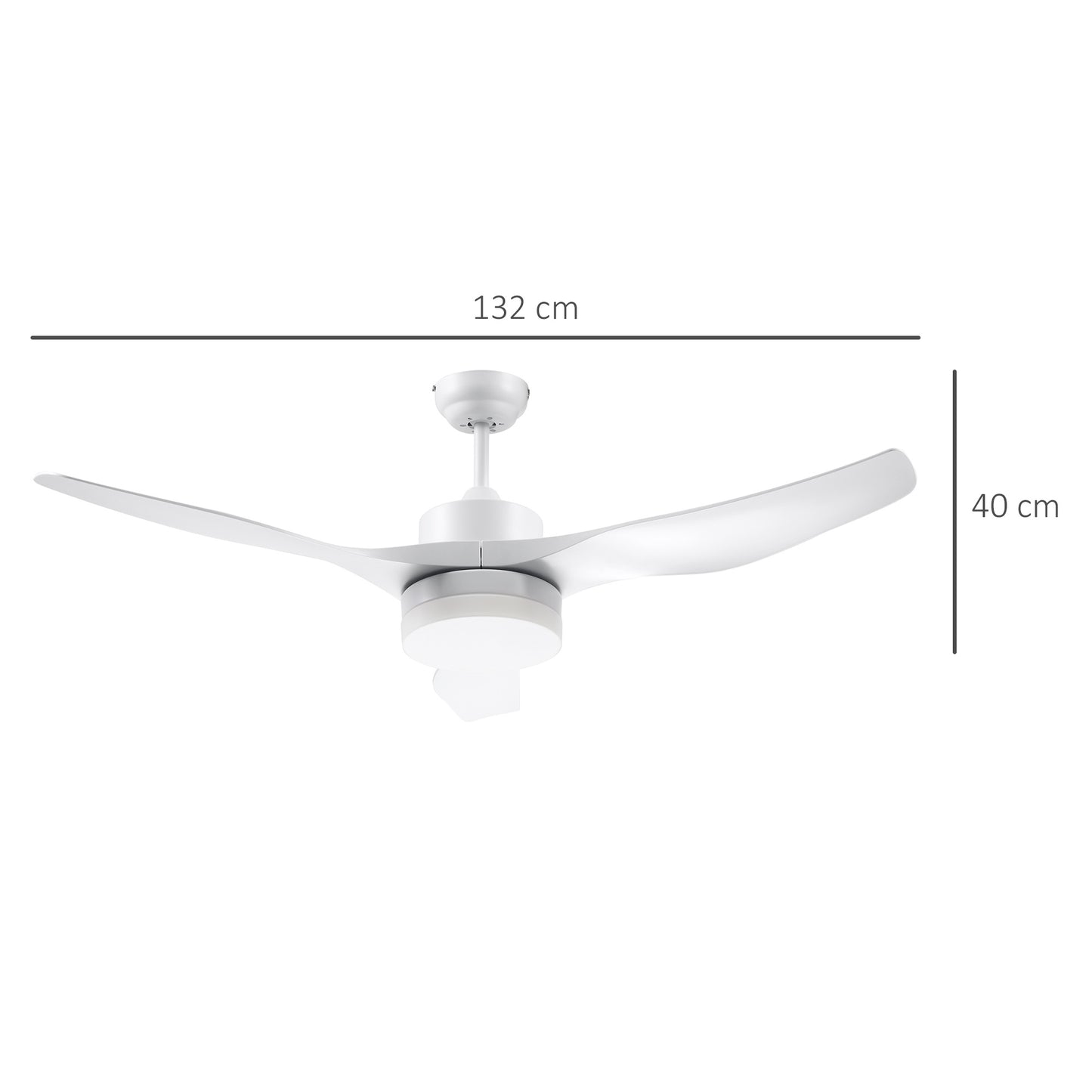 Plafondventilator – Ventilator Plafond – Plafondlamp – Verlichting – LED Lamp – Wit – Afstandsbediening – Timerfunctie