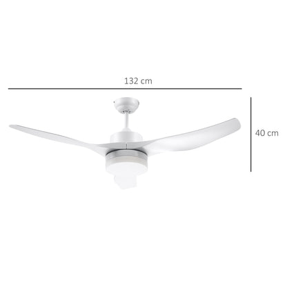 Plafondventilator – Ventilator Plafond – Plafondlamp – Verlichting – LED Lamp – Wit – Afstandsbediening – Timerfunctie