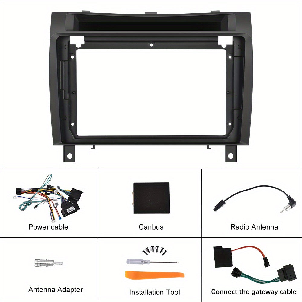 Autoradio Mercedes SLK – Inbouwradio – Navigatiesysteem – CarPlay Radio – Double Din Autoradio – Android 15 – 9 Inch IPS Touchscreen – Draadloze CarPlay & AHD Achteruitrijcamera