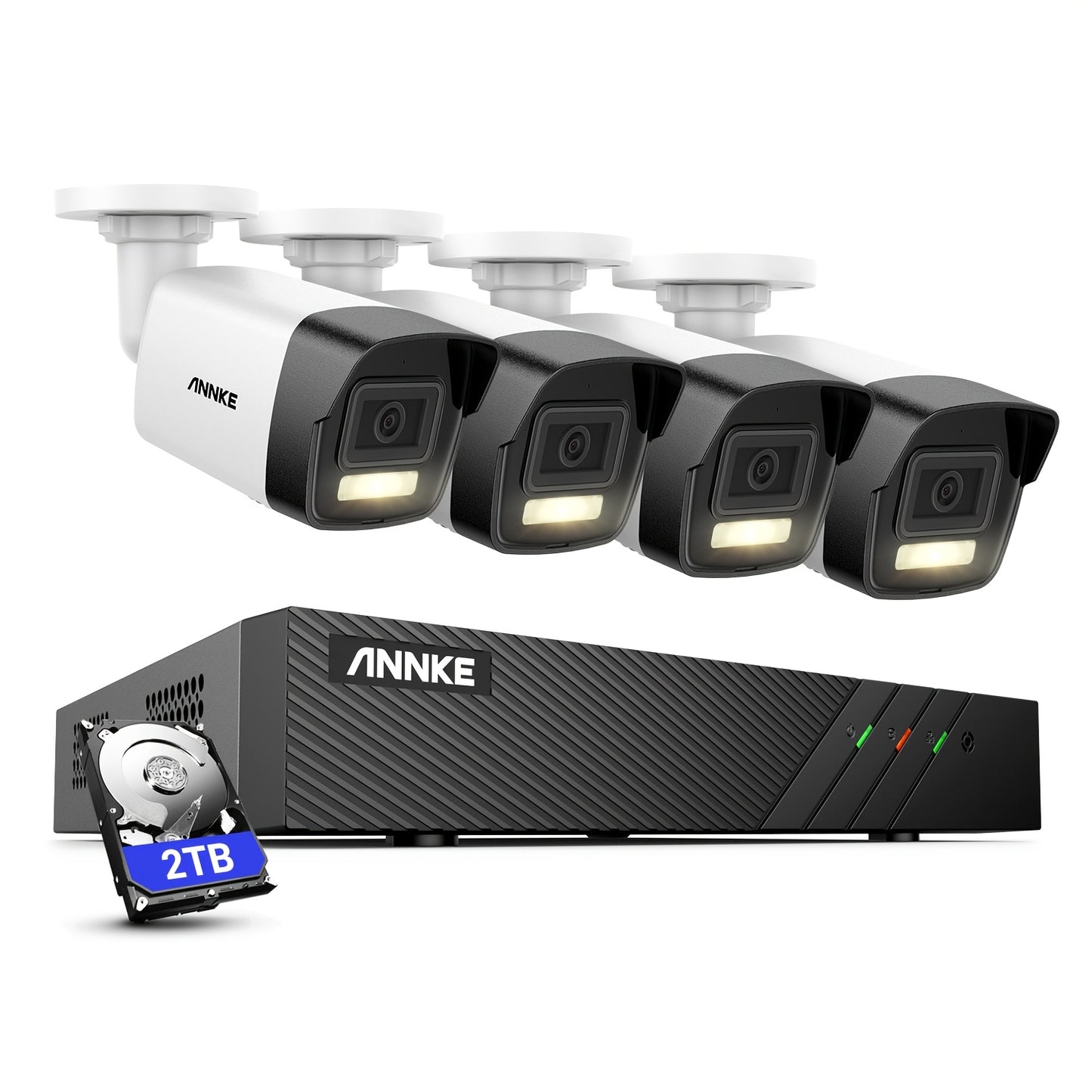 Beveiligingssysteem – Alarmsysteem – Inbraakbeveiliging – Camerabeveiliging – 8-kanaals NVR Recorder – 2TB Opslag – 3K 6MP Camera’s – Kleurennachtzicht 30 Meter