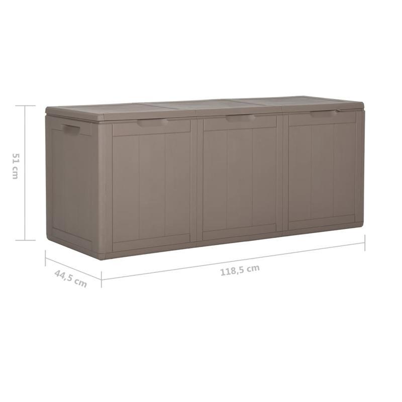 Opbergbox – Opbergdoos – Opbergkast – Tuinbox – 270 Liter – Weerbestendig Polypropyleen Rattan Design