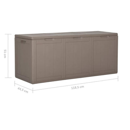 Opbergbox – Opbergdoos – Opbergkast – Tuinbox – 270 Liter – Weerbestendig Polypropyleen Rattan Design