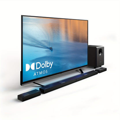 Soundbar – Home Theater Systeem – Surround Speakers – Draadloze Subwoofer – Dolby Atmos – 7.1.4 Kanaals – 740W Vermogen – 20,32 cm Draadloze Subwoofer