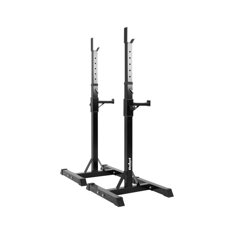 Haltersteunen – Haltersteunen Verstelbaar – Halterstandaard – Barbell Stand – Halterhouder – Maximaal 200 kg Belastbaar – Verstelbare Hoogte 105-160 cm