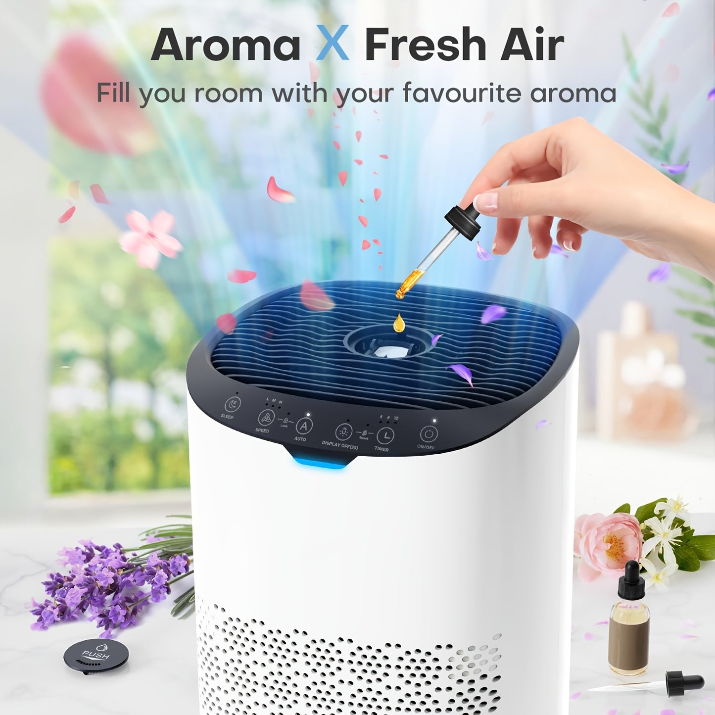 Luchtbevochtiger – Humidifier – Aromatherapie Diffuser – Ultrasoonbevochtiger – Stille Luchtbevochtiger – 4L Reservoir – 300 ml/h Neveluitstoot – 30 Uur Gebruikstijd – Top Fill Design – Automatische Uitschakeling