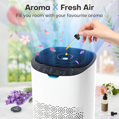 Luchtbevochtiger – Humidifier – Aromatherapie Diffuser – Ultrasoonbevochtiger – Stille Luchtbevochtiger – 4L Reservoir – 300 ml/h Neveluitstoot – 30 Uur Gebruikstijd – Top Fill Design – Automatische Uitschakeling