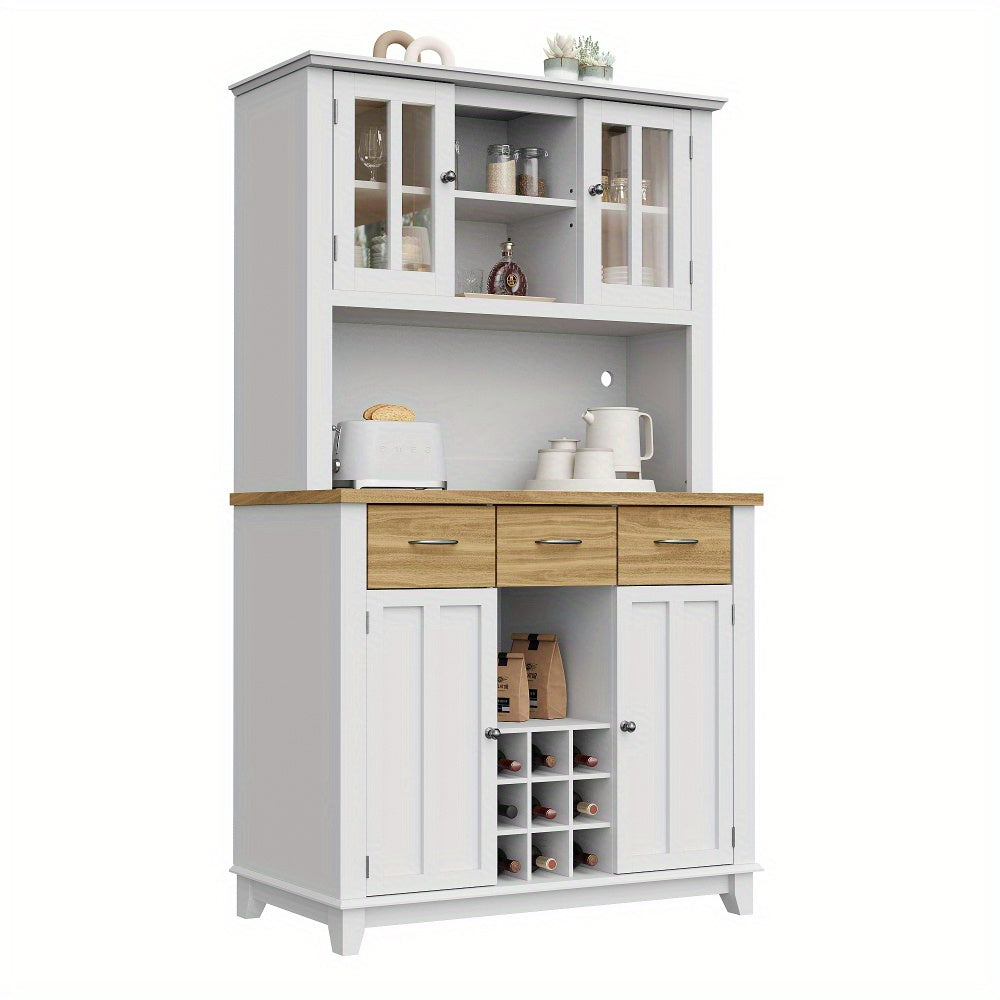 Dressoir – Sideboard – Opbergkast – Kast – Commode – Modern Wit – Verstelbare Planken – Duurzame Stevige Constructie