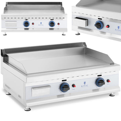 Gasbarbecue – Gas Grill – Buitenkeuken – Tafelbarbecue – Campingkooktoestel – RVS Materiaal – 74,5 x 40 cm Dubbele Platte – 2x 3100 W Vermogen