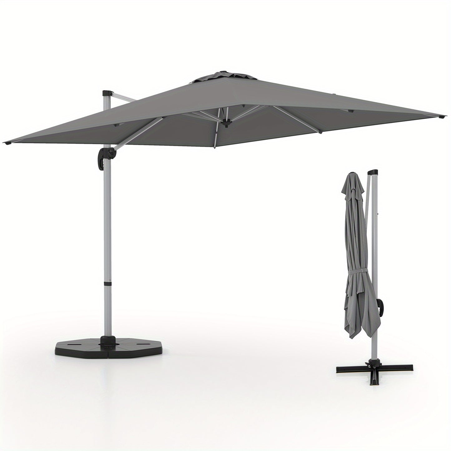 Zweefparasol – Hangparasol – Tuinparasol – Terrasparasol – Kantelbare Parasol – 3m Groot – 360° Draaibaar – Aluminium Frame – Scheurbestendig Polyester