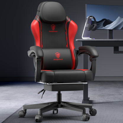Gamingstoel – Gamestoel – Gaming Chair – Game Stoel – Bureaustoel – Ergonomisch Design – Kunstleer Bekleding – Brede Rugleuning – Max 150 kg