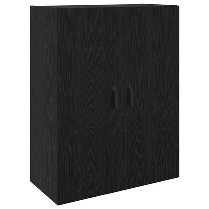Wandkast – Wandkastje – Muurkast – Opbergkast – Opbergmeubel – Zwart Eikenhout – 2 Stuks – 69,5x34x90 cm – Stevig En Duurzaam