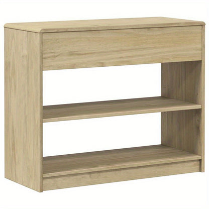 1pc Wandtafel SAUDA Wooden Sideboard, Solid Teak Wood, Freestanding Storage Cabinet with Shelves, 89.5x36.5x73 cm, Versatile for Various Rooms, with No Metal Braces, for Standing Shelf, Standing Shelf