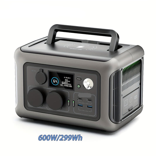 Draagbare Powerstation – Mobiele Batterij – Powerbank – Energiebron – Camping Accu – 299Wh LiFePO4 Batterij – 1200W Piekvermogen - QUORE