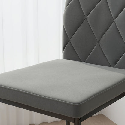 Eetkamerstoel – Stoel – Kuipstoel – Draaistoel – Set van 4 – Velvet Bekleding – Metalen Onderstel – Ergonomische Rugleuning – Zithoogte 47 cm