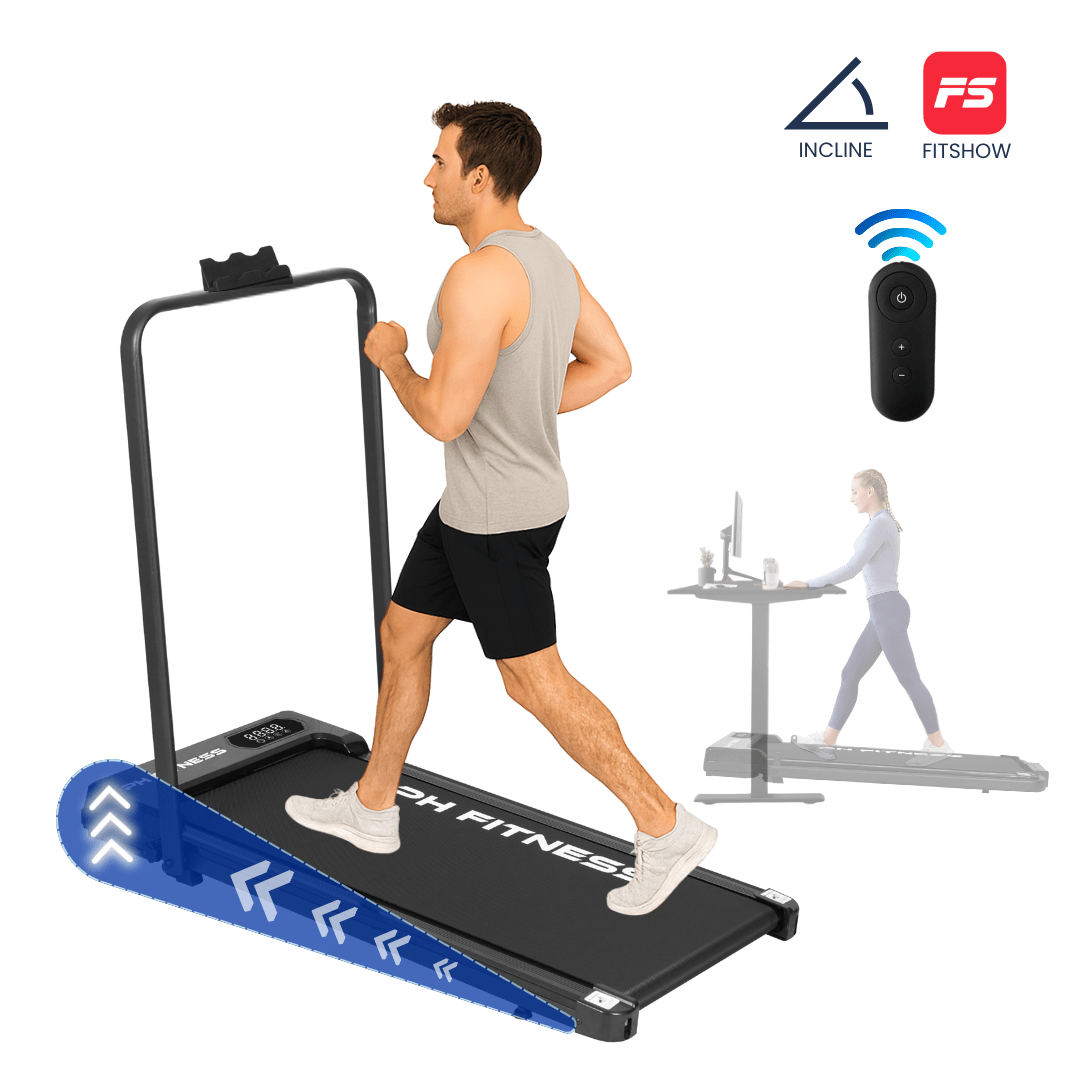 Loopband – Wandelband – Treadmill – Hardloopband – Walking Pad – Inklapbaar – 1.3HP Motor – Bluetooth & FitShow App