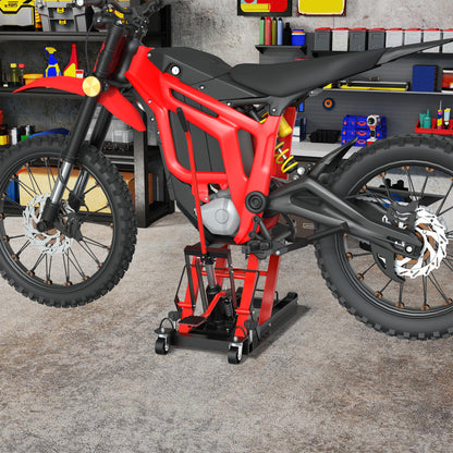 Motorfietsbrugwagen – Motorlift – Hydraulische Motorlift – Motorhefbrug – Motor Tilplatform – Draagvermogen 680 kg – Inklapbaar Ontwerp met Wieltjes