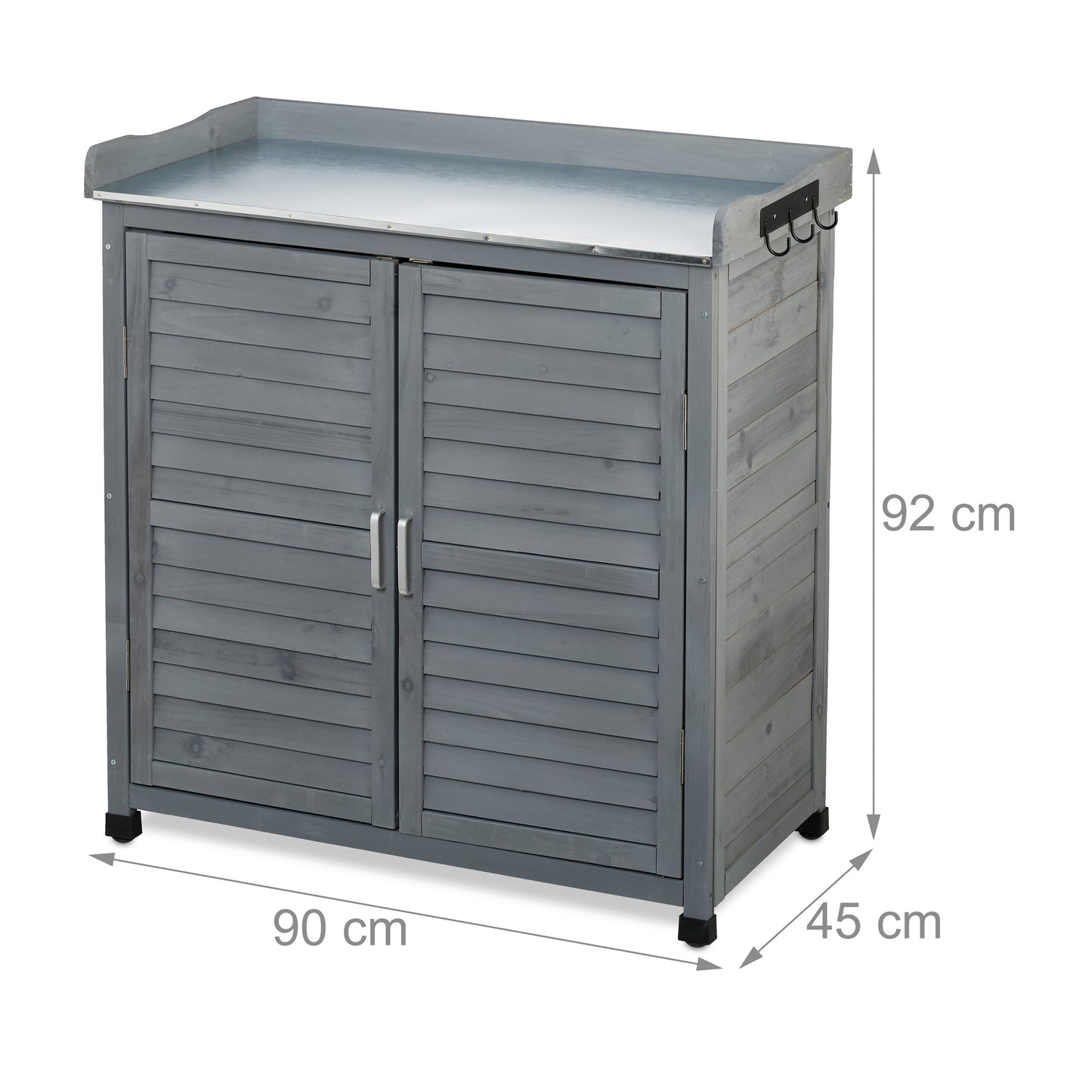 Plantenwerkbank – Tuinwerkbank – Plantenbank – Pottafel – Tuinmeubel – Groot Opbergvak – Stevig Grenenhout