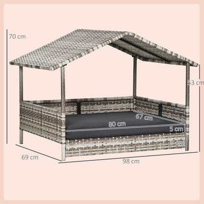 Hondenafscheiding – Hondenhek – Hondenbarrière – Hondenren – Traphekje – Vrijstaand en Inklapbaar – Stevig Metaal met Automatische Sluiting – Wit 180x74,5 cm