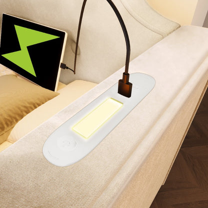 Bedbank – Slaapbank – Sofa Bed – Logeerbed – Zetelbed – 90x200 cm – Ingebouwde Leeslamp – 2 Opbergladen