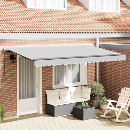 Zonnescherm – Zonwering – Schaduwdoek – Zonneluifel – Terrasoverkapping – Opvouwbaar – Metaal – 4x2 Meter – Weerbestendig Anthraciet