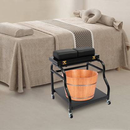Salon Trolley Cart – Salonwagen – Beauty Trolley – Werkstation – Opbergwagen – Verstelbare Hoogte – 4 Remmenwielen