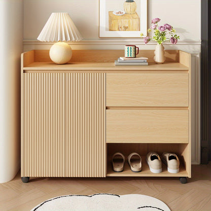 Modern Mobile Shoe Cabinet with Locking Wheels & Brakes - Heavy-Duty Rolling Suitable for Slippers, Sneakers, - Adjustable Shelves, Soft-Close Doors, Arched Frame - -Standing (No Wood, Space-Saving)