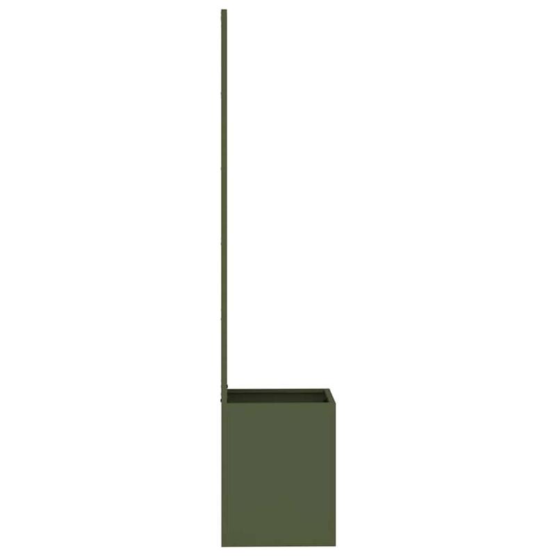Olive Green Flowerpot with Decorative Panel 32x140cm Suitable for Courtyard Garden Balcony Terrace Scenes Meeting Green Plant Cultivation and Outdoor Space Natural Style Decoration Needs, Garden Decor, Balcony Plants, Stylish