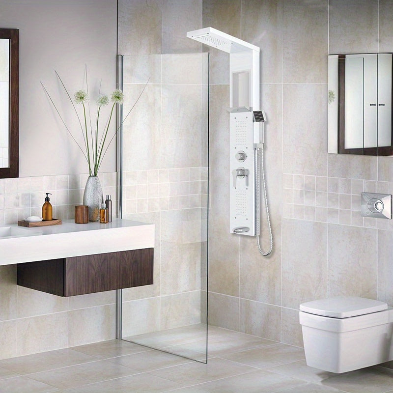 Shower Panel, Shower Set, Stainless Steel Shower System, Wall Mounted Shower Panel With Hand Shower