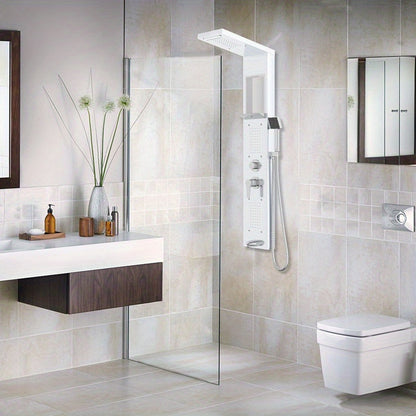Shower Panel, Shower Set, Stainless Steel Shower System, Wall Mounted Shower Panel With Hand Shower