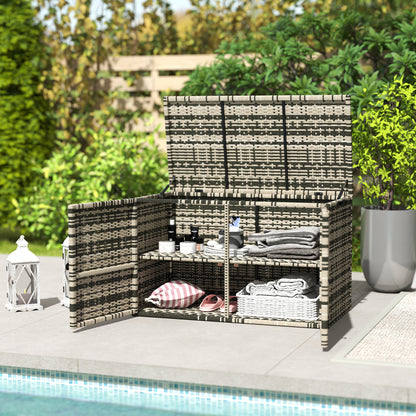 Opbergbox Tuin – Tuinkussenbox – Tuinkist – Kussenbox – Buitenbox – 350 Liter Inhoud – Gepoedercoat Staal Met Gasveren