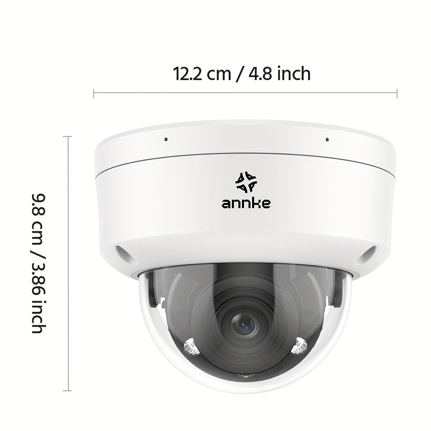 Beveiligingscamera – IP Camera – Surveillance Camera – Turret Camera – CCTV Camera – 8MP Ultra HD 4K Resolutie – 4x Optische Zoom Met Kleurennachtzicht
