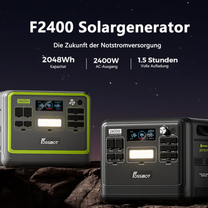 Powerbank – Power Station – Mobiele Batterij – Draagbare Generator – Externe Accu – 2048Wh Capaciteit – 2400W Outputvermogen