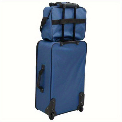 Kofferset – Reiskoffer Set – Bagageset – Trolley Koffer – Reistas – 5-delig – Blauw – Lichtgewicht Stof – Duurzaam Met ABS+PC