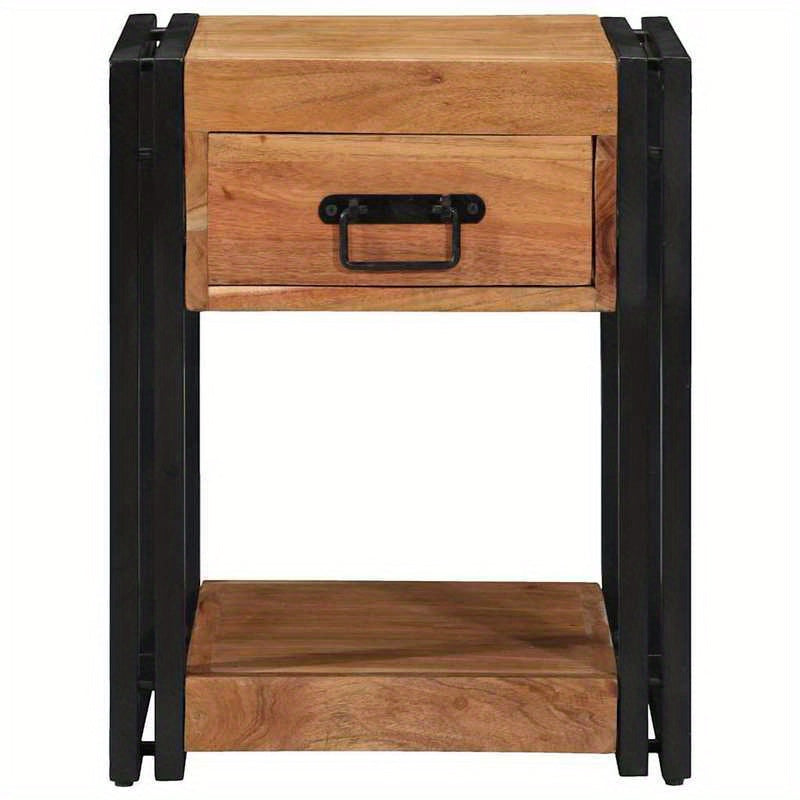 Bedside tables 2 pack 40x40x50cm Solid Acaciawood Removable, suitable for indoor use and suitable for all seasons, Home Organization, Nightstand Alternative, Modern Nightstand, Compact Furniture, Durable Hardwood, Sturdy Buil