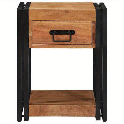 Bedside tables 2 pack 40x40x50cm Solid Acaciawood Removable, suitable for indoor use and suitable for all seasons, Home Organization, Nightstand Alternative, Modern Nightstand, Compact Furniture, Durable Hardwood, Sturdy Buil