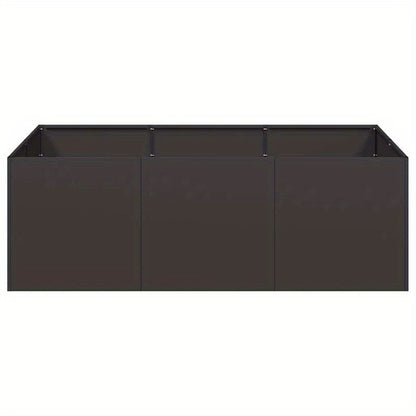 Planter Box 120X80X40 Cm Black Steel