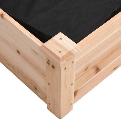 Easy to assemble Raised bed garden liner 240x120x25cm solid wood fir modern and simple backyard high-quality flower box kit