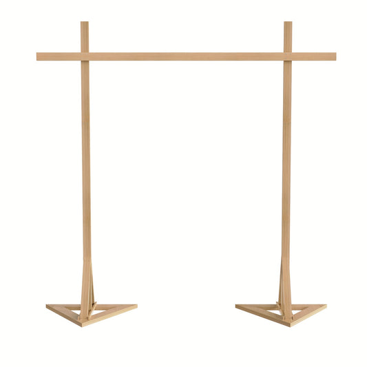Houten Boog – Bruiloft Boog – Ceremonie Boog – Fotoboog – Tuinboog – Groot 3,05x3,05m – Duurzaam Bamboe – Geen Stroom Nodig