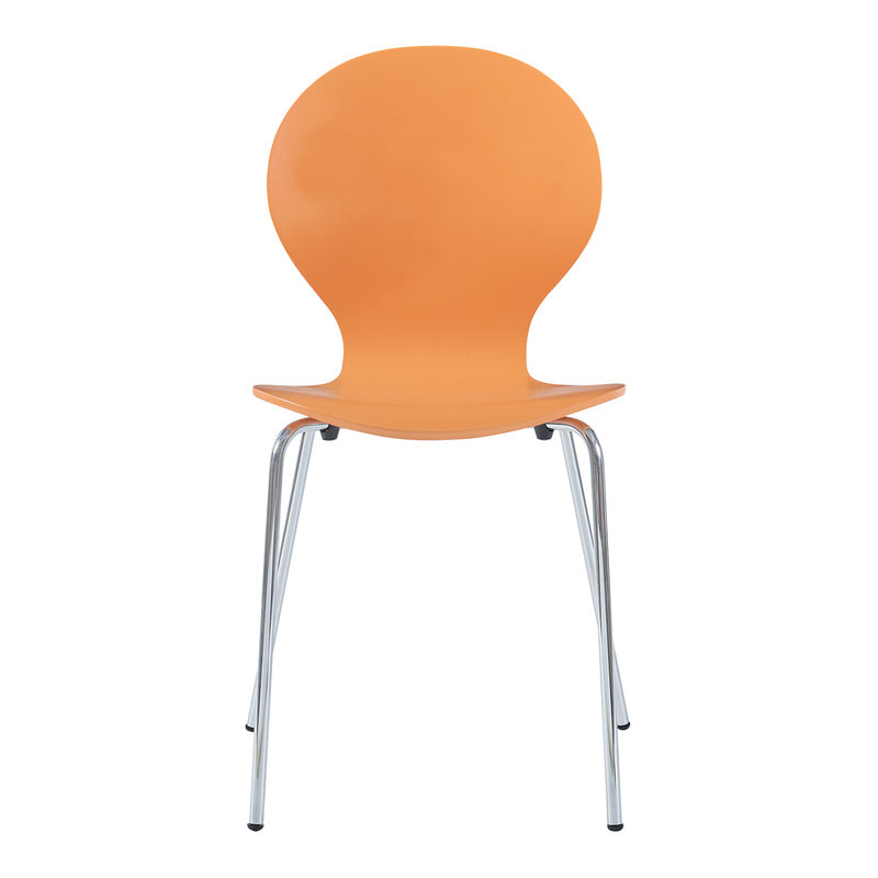 Eetkamerstoel – Stoel – Kuipstoel – Stoelset – Barkruk – Stapelbaar – Berkenhout Met Metalen Poot – Zithoogte 46 cm – Set Van 4