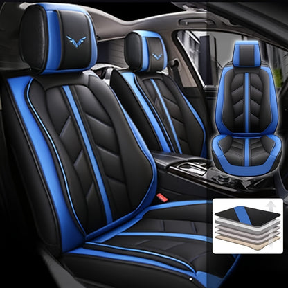 Autostoelhoes – Stoelhoes Auto – Autostoelhoes – Stoelbekleding Auto – Auto Interieur Bescherming – Universele Pasvorm – PU Leer Met Schuimvulling – Comfortabel Voor Alle Seizoenen – Complete Set Voor 5 Zits Auto