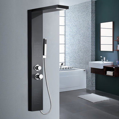 Douchepaneel – Douchekolom – Doucheset – Douchekit – Doucheaccessoires – 4 Functies inclusief Regendouche & Massage – 304 Geborsteld RVS – Handdouche & Waterval