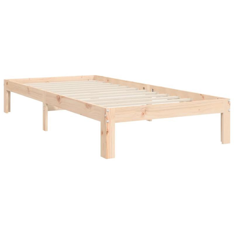 Solid Wood Bed with Kopfteil Practical Removable