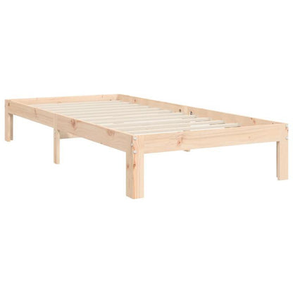 Solid Wood Bed with Kopfteil Practical Removable