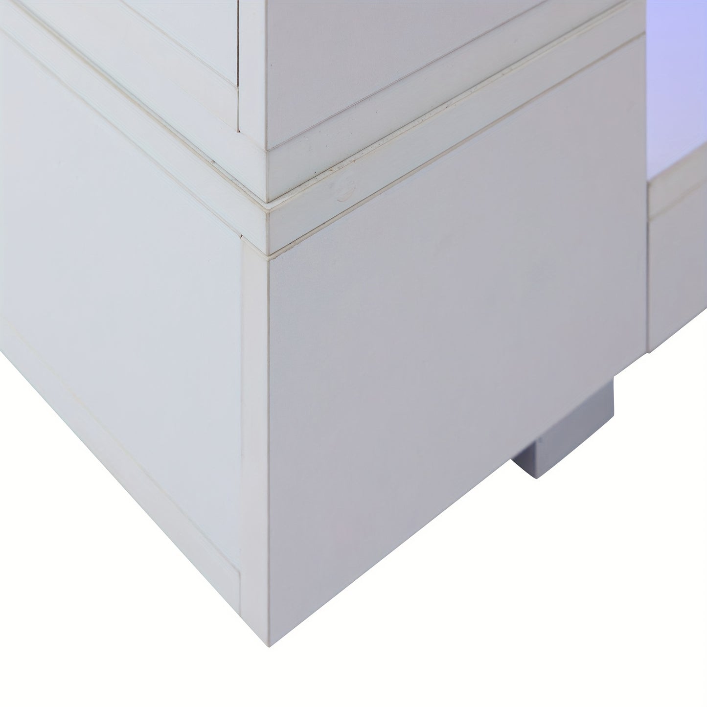 White Coffee Table, Sofa Table, Living Room Table for Party, Office, Living Room