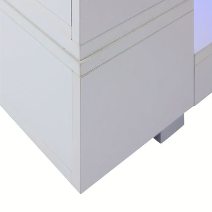 White Coffee Table, Sofa Table, Living Room Table for Party, Office, Living Room